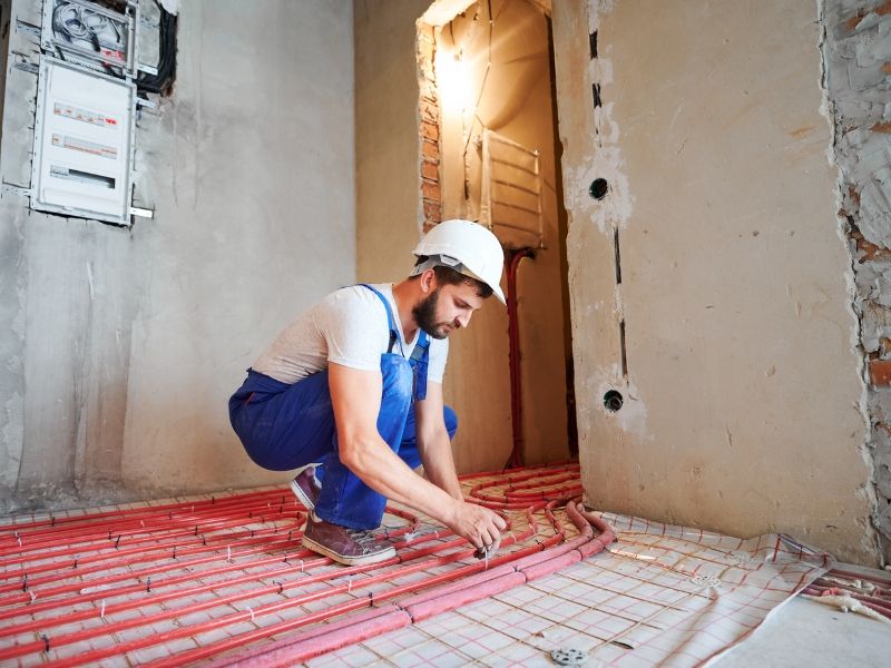 Installazione riscaldamento a pavimento 02
